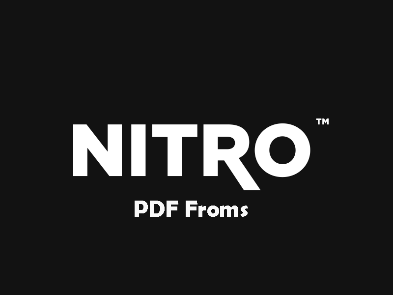 Nitro PDF Froms