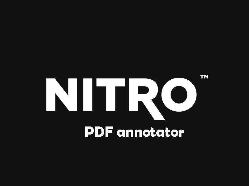 Nitro PDF annotator
